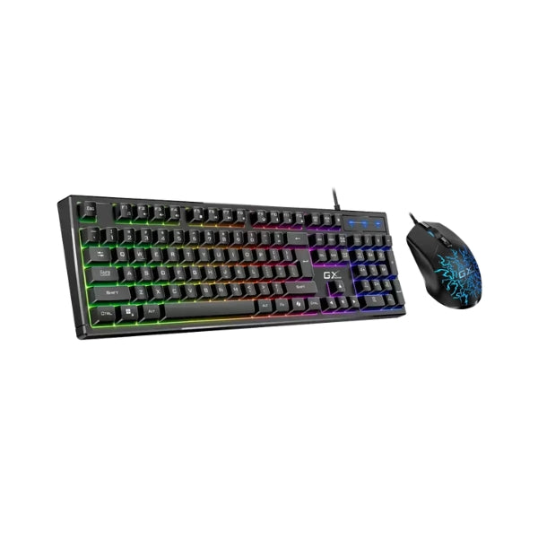 Combo Teclado Mouse Gaming Genius Scorpion KM-GX3 - 2400 DPI - 4 Botones - USB - RGB - Negro 31330011401