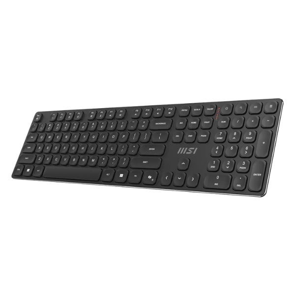 Combo - Teclado - Mouse - MSI - Forge - K210 - Wireless - Teclado - Español - Interruptores - Tijera - Mouse - 1600 - DPI - USB - Negro