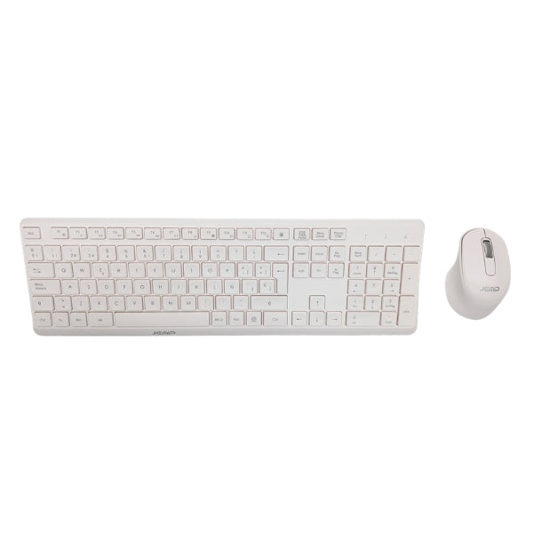 Combo Teclado y Mouse Inalámbrico JEMIP Avant Garde 1600 DPI USB Español Negro – JP-058107E-887KW