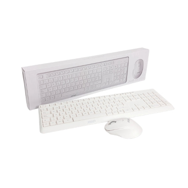 Combo Teclado y Mouse Inalámbrico JEMIP Avant Garde 1600 DPI USB Español Negro – JP-058107E-887KW
