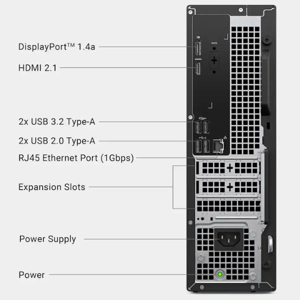 Computador-Dell-Slim-Desktop-Intel-Core-Ultra-7-265-(5,3-GHz)-16-GB-DDR5-1-TB-NVMe-M,2-Intel-UHD-Graphics-180-W-Win-11-Home-Black