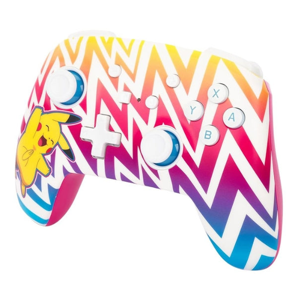 Control - Gaming - PowerA - Enhanced - Controller - Pikachu - Vibrant - Cableado - Switch - Switch - Lite - Switch - OLED - PC - 3.5mm - Botones - Programables - NSGP0262-01 - Blanco - Morado