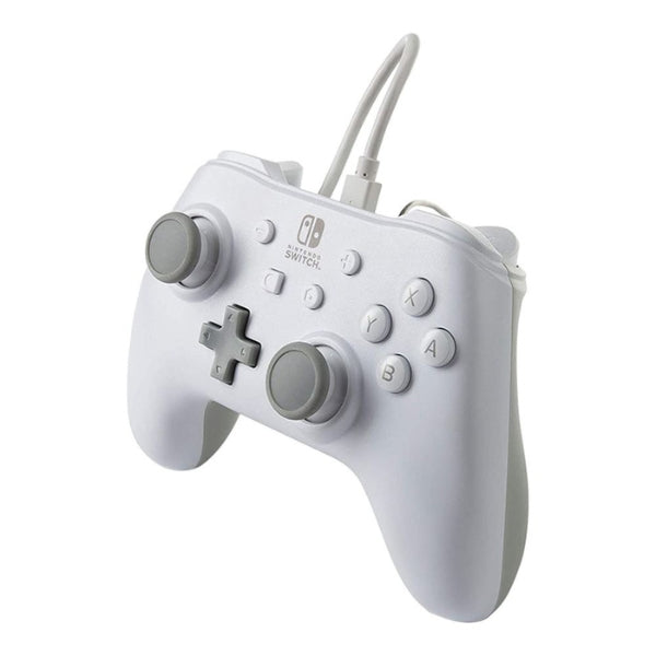 Control - Gaming - PowerA - Wired - Controller - Cableado - Switch - Switch - Lite - Dual - Motor - Vibration - Cable - Desmontable - 1517033-01 - Blanco