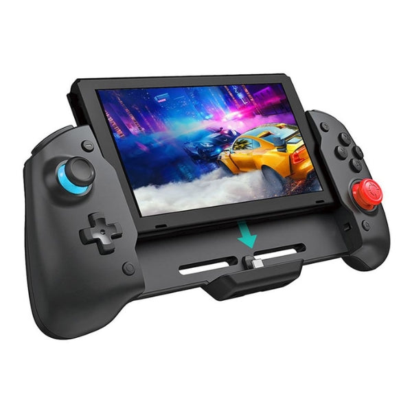 Control - Gaming - TNS - NS-Switch - Grip - In-Line - Gamepad - Nintendo - Switch - Gyro - Sensor - Dual - Motor - Vibration - SWITCH TN19252 - Negro