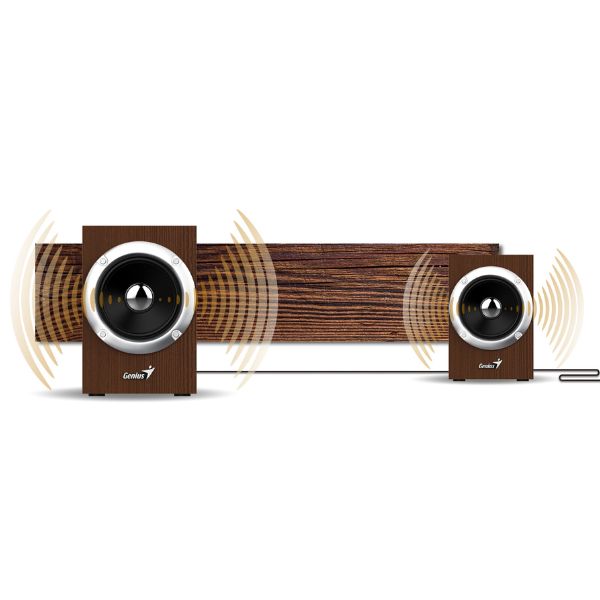 Corneta-Genius-SP-HF280-Altavoces-esterode-Madera-USB-6w-audio-3.5mm-enchufeUSB-Color-Madera-ejemplo