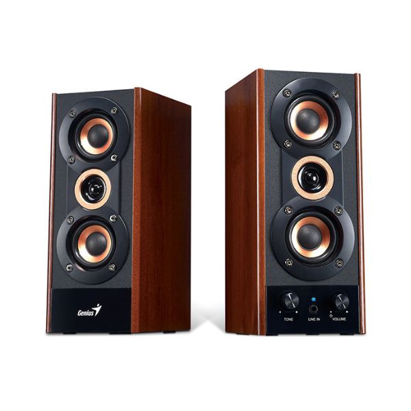 Corneta-Genius-SP-HF800A-II-Altavoz-de-madera-Bassy-20-vatios-controladores-de-woofer-2-audio3.5-Color-MaderaNegro-diagonal2