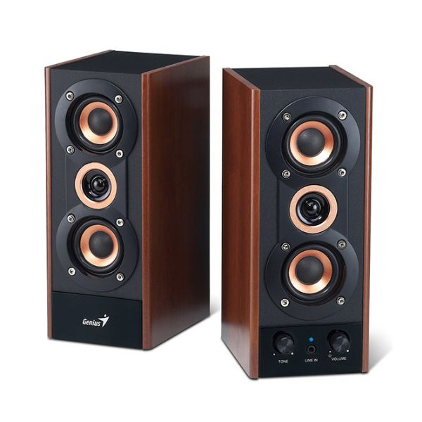 Corneta-Genius-SP-HF800A-II-Altavoz-de-madera-Bassy-20-vatios-controladores-de-woofer-2-audio3.5-Color-MaderaNegro-diagonal3