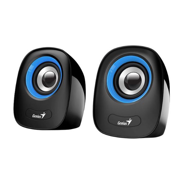 Corneta-GeniusSP-Q160-6W-Enchufe-USB-Conector-de-audio-USB3.5mm-blue