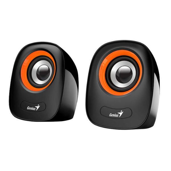 Corneta-GeniusSP-Q160-6W-Enchufe-USB-Conector-de-audio-USB3.5mm-naranja