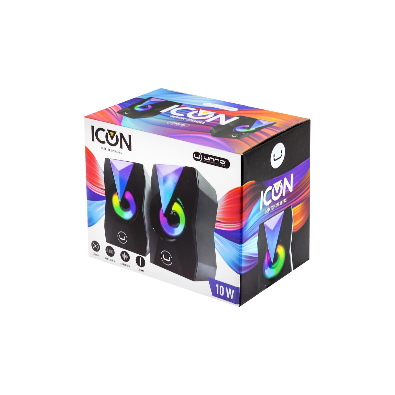 Corneta-Unno-Tekno-Estereo-RGB-Color-Negro-SP9013BK-box