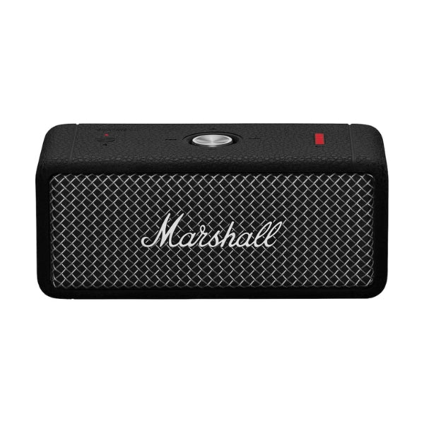 Corneta-portátil-Marshall-Emberton-II-Bluetooth-resistente-al-agua-y-polvo-con-batería-de-30-horas-Negro-y-Acero