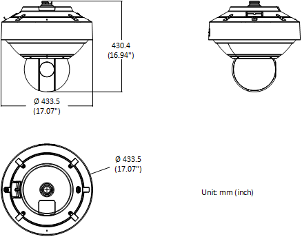 Cámara de Seguridad Hikvision - Domo PanoVu series - Vista Panorámica 360° - Posicionamiento 3D - IP66 - DS-2DP3236ZIXS-