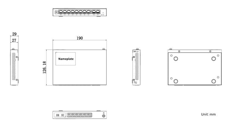 Accesorio de Alarma Hikvision - Router Inalámbrico WISP - Hasta 1200 Mbps - Doble Banda AC (2.4 GHz y 5 GHz) - 4 Puertos