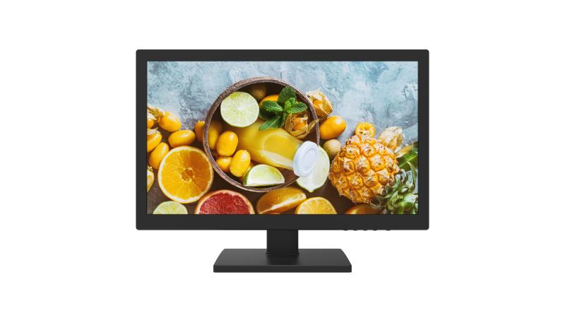 Monitor Hikvision - Resolución 1366 x 768p - Entradas de Vídeo HDMI - VGA - Compatible con VESA - DS-D5019QE-B