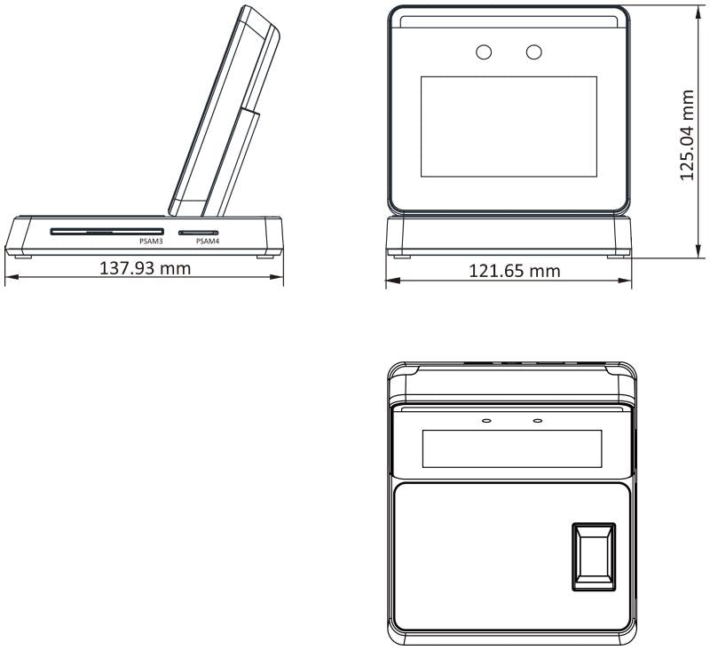 Control de Acceso Hikvision - Enrolador IP - DS-K1F600U-D6E-F