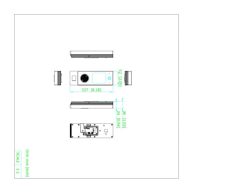 Control de Acceso Hikvision - Terminal de Acceso Facial Serie Value - Pantalla 2.4 Pulgadas TFT - 2MP Lente Gran Angular