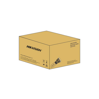 Cableado Estructurado Hikvision - Bobina de Cable de 305 m (1000 ft) Cat 6 - 100% Cobre - Color Negro - Uso en Exterior