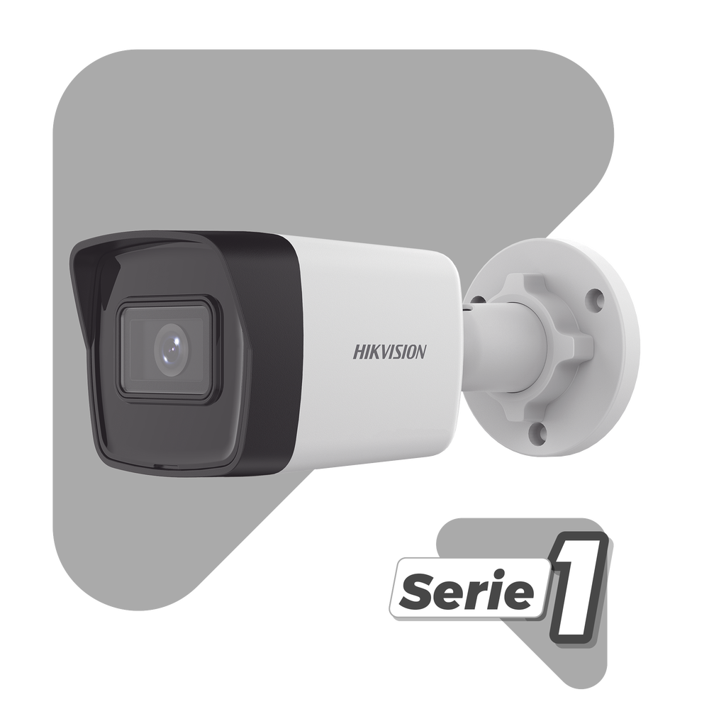 Cámara de Seguridad Hikvision - Bala IP 2 Megapixel - ACUSENSE Lite (Detección de Movimiento) - Lente 2.8 mm - 30 mts IR