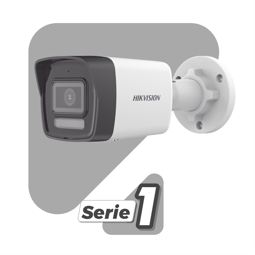 Cámara de Seguridad Hikvision - Bala IP 2 Megapixel - Lente 2.8 mm - Micrófono Integrado - Acusense - DS-2CD1023G2-LIU