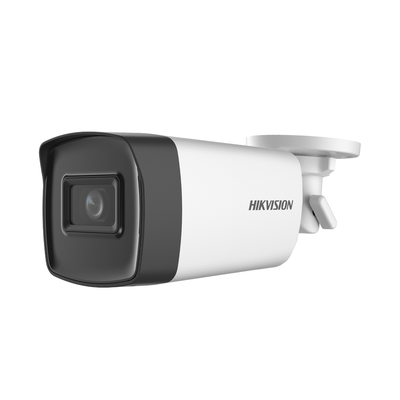 Cámara de Seguridad Hikvision - Bala TURBOHD 5 Megapixeles - Lente 3.6 mm - Exterior IP67 - 80 mts IR EXIR - DS-2CE17H0T