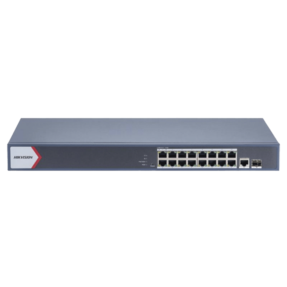 Switch PoE Hikvision - Estándar IEEE 802.3at - af - DS-3E1518P-EI/M