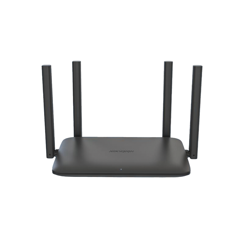 Equipo de Red Hikvision - Router Inalámbrico WISP Gigabit - Doble Banda AC (2.4 GHz y 5 GHz) - Hasta 1501 Mbps - 4 Puert