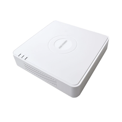 NVR Hikvision - 4 canales IP - 4 Puertos PoE+ - 1 Bahías de Disco Duro - Switch PoE 300 mts - DS-7104NI-Q1/4P(D)