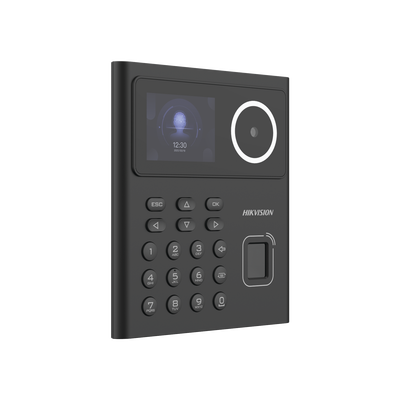 Control de Acceso Hikvision - Stand Alone - Hasta 1.5 mts en lectura - Soporta P2P Hik-Connect - 500 Rostros - DS-K1T320