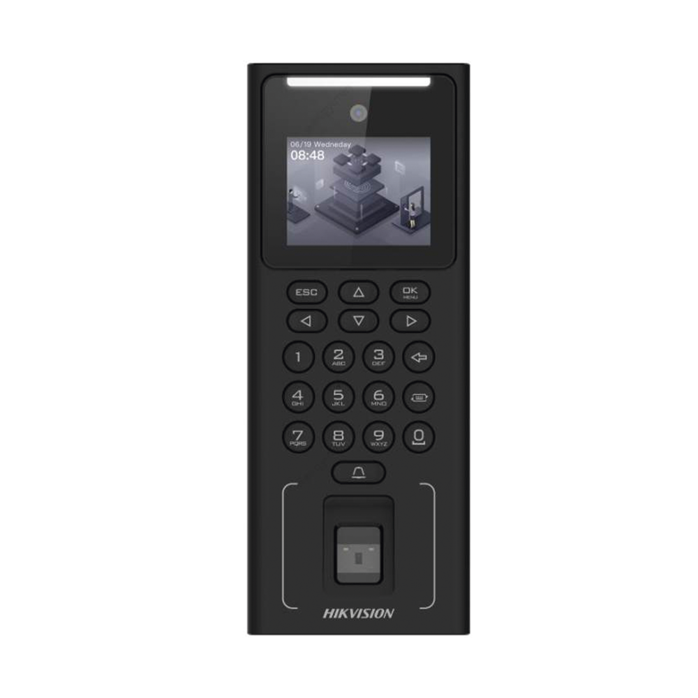 Control de Acceso Hikvision - Stand Alone - 3,000 Huellas - 3,000 Tarjetas - DS-K1T321MFWX
