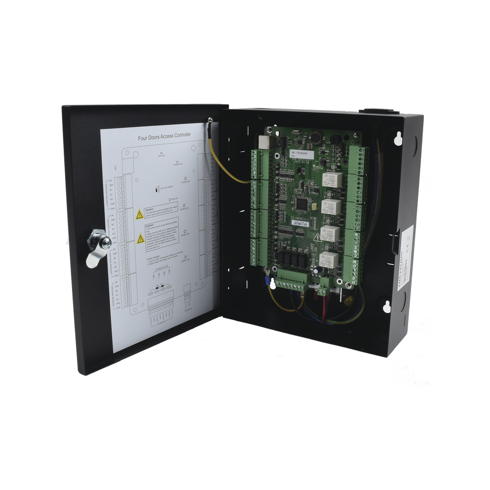 Control de Acceso Hikvision - 4 Puertas - 10,000 Tarjetas - 50,000 Eventos - Incluye Gabinete y Fuente de Alimentación 1