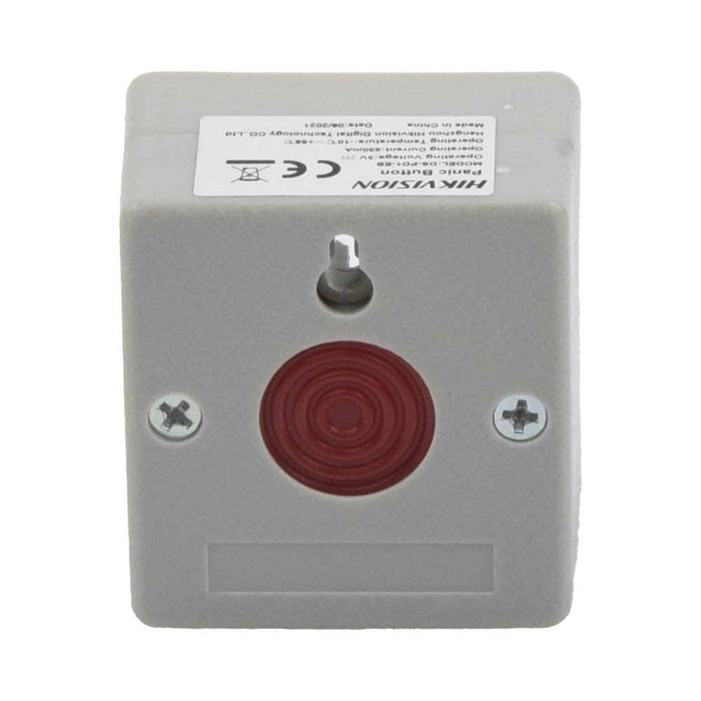 Botón de Pánico Hikvision - Compatible con Cualquier Panel de Alarma - LLave de Seguridad - NO - NA - DS-PD1-EB