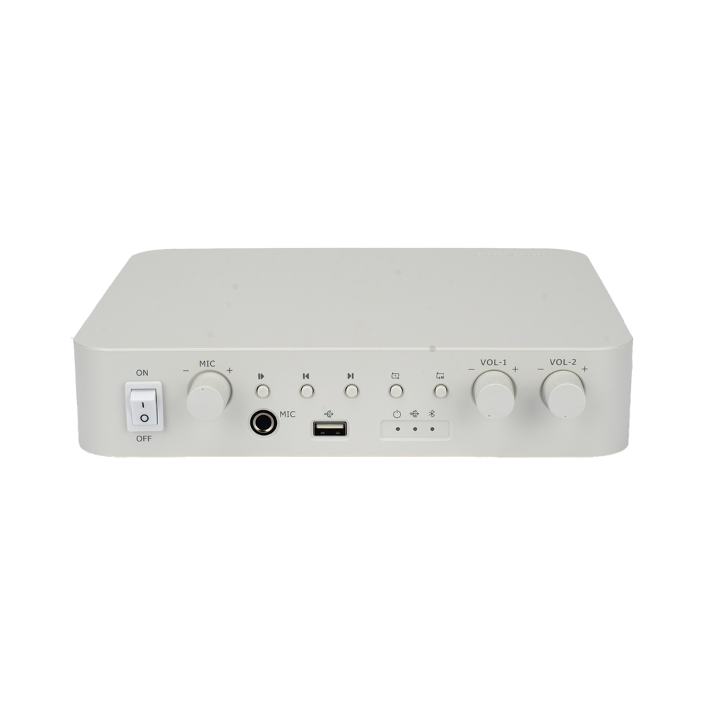 Audio y Video Hikvision - Amplificador - 2 Canales - 60W - Bluetooth - DS-QAE0A60G1-VB
