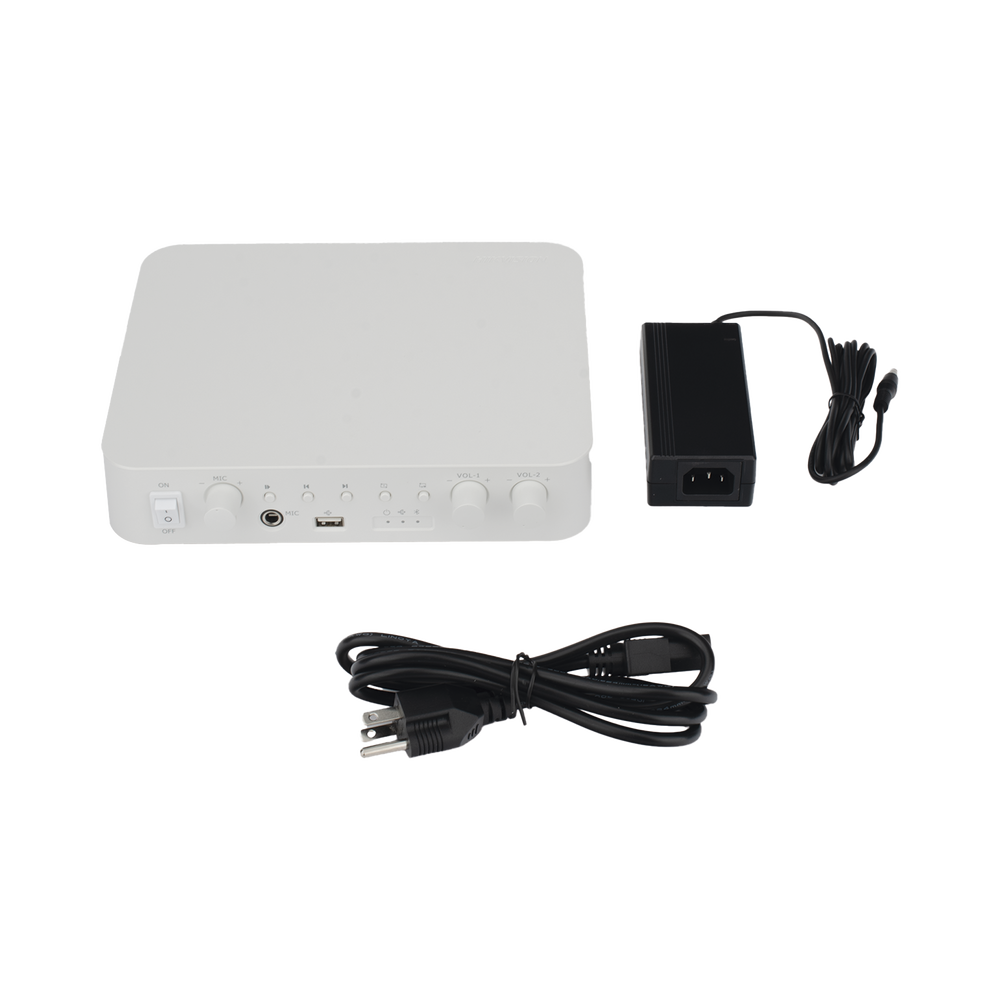 Audio y Video Hikvision - Amplificador - 2 Canales - 60W - Bluetooth - DS-QAE0A60G1-VB