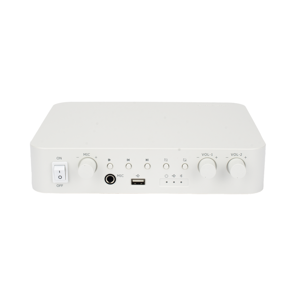 Audio y Video Hikvision - Amplificador - 2 Canales - 60W - Bluetooth - DS-QAE0A60G1-VB