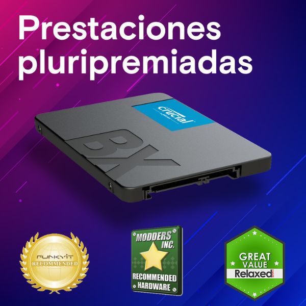 Disco Duro SSD Crucial BX500 500GB 2.5 SATA - CT500BX500SSD1