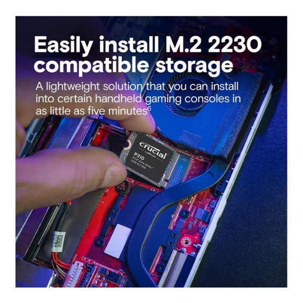 Disco-Duro-SSD-Crucial-P310-2TB-232L-3D-TLC-NAND-PCIe-Gen-4x4-NVMe-M,2-2230