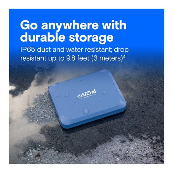 Disco-Duro-SSD-Crucial-X10-8TB-USB-3,2-(Gen-2x2-Type-C)-Externo