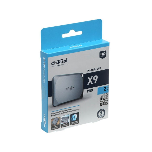 Disco-Duro-SSD-Externo-Crucial-X9-Pro-2TB-USB-3,2-Gen-2-Type-C