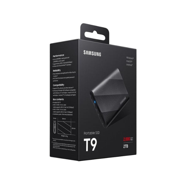 Disco-Duro-SSD-Externo-Samsung-T9-2TB-USB-3,2-Gen-2x2-Negro