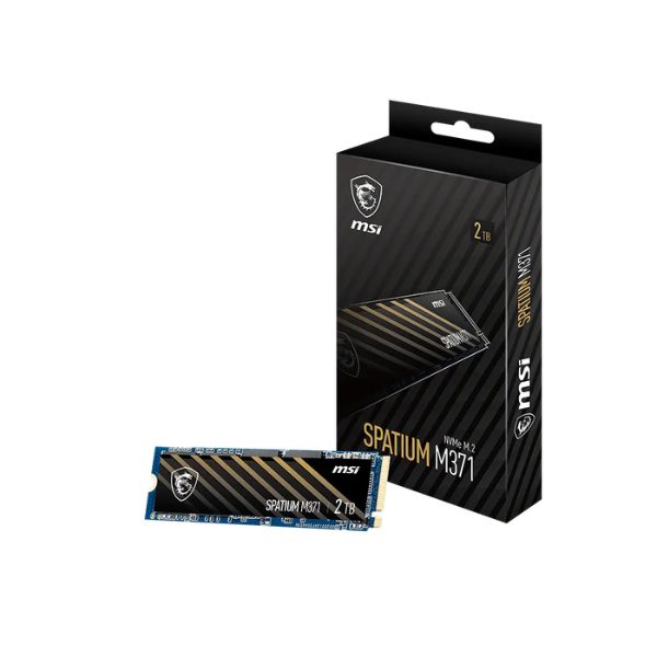 Disco Duro SSD MSI SPATIUM M371 500GB M.2 NVMe PCIe 3x4 - 2200MBs Read 1150MBs Write