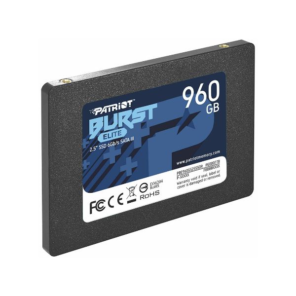 Disco Duro SSD PATRIOT Burst Elite 960GB 2.5 SATA III PBE960GS25SSDR