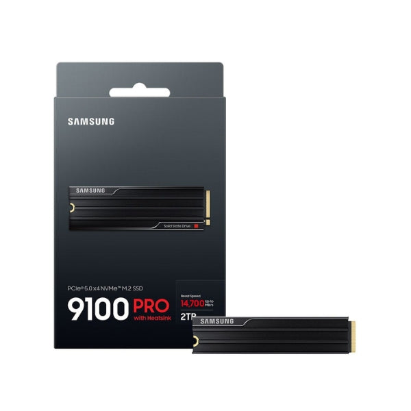 Disco-Duro-SSD-Samsung-9100-PRO-2-TB-Samsung-V-NAND-TLC-NAND-(V8)-PCIe-Gen-5-x4-NVMe-M,2-Internal-SSD-with-Heatsink