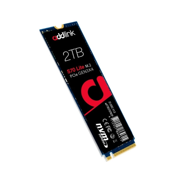Disco Duro Solido - Addlink - S70 - 2TB - SSD - M.2 - NVMe - PCIe - Gen3x4 - AD2TBS70LTM2P