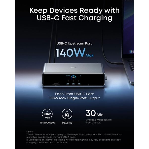 Docking-Station-Anker-14-en-1-Triple-Display-GaN