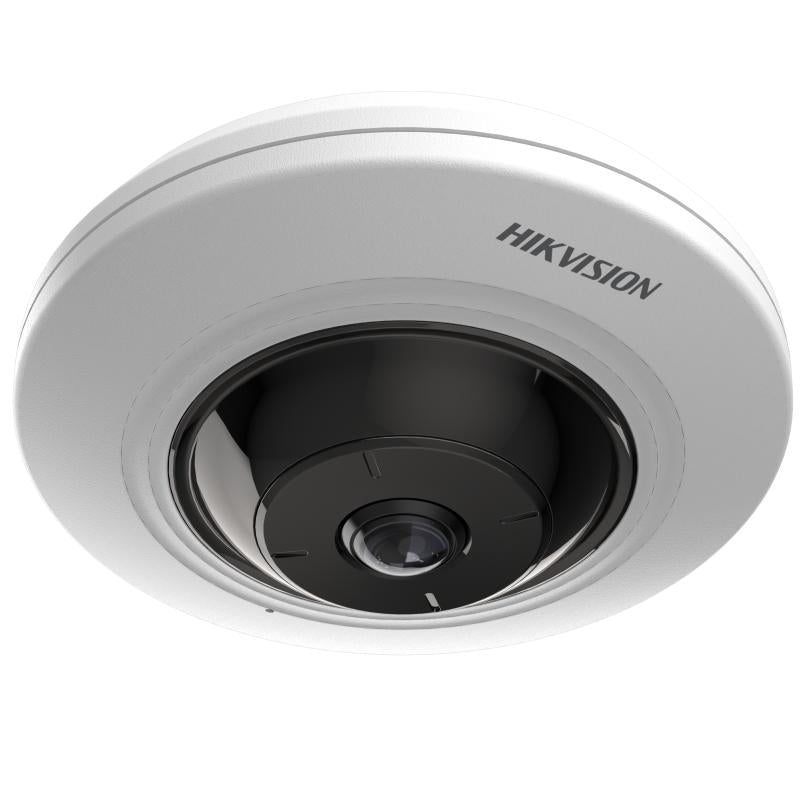Cámara de Seguridad Hikvision - Mini Fisheye IP 5 Megapixel - Panorámica 180° - Microfono Integrado - 8 mts IR - DS-2CD2