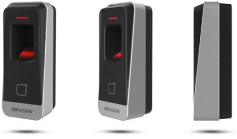 Control de Acceso Hikvision - Lector esclavo MIFARE IP65 - Huella Digital - Lector de Tarjetas de Mifare - RS-485 - DS-K