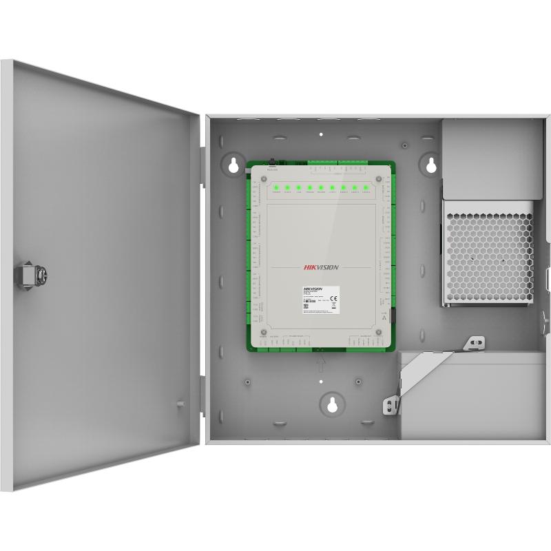 Control de Acceso Hikvision - Interfaz Web - 8 RS-485 4 WIEGAND - 100,000 Tarjetas - 10,000 Huellas - DS-K2624X