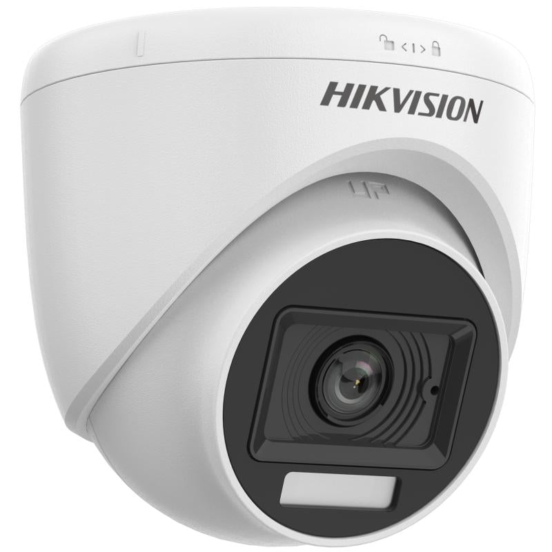 Cámara de Seguridad Hikvision - DOMO TURBOHD 2 MPX HIBRIDA B - N - COLOR VU - IR 20 MTS - LENTE 2.8 MM - DS-2CE76D0T-LPF