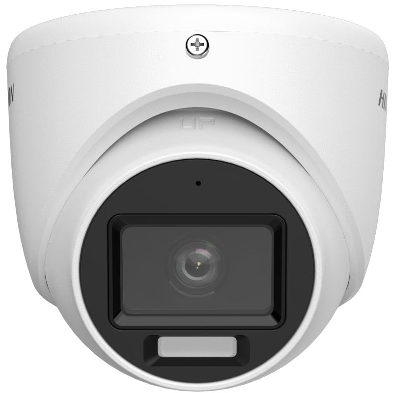 Cámara de Seguridad Hikvision - Cámara LUZ DUAL (IR + LUZ BLANCA) - Domo TurboHD 2 Megapixel (1080p) - Luz Blanca 20 mts
