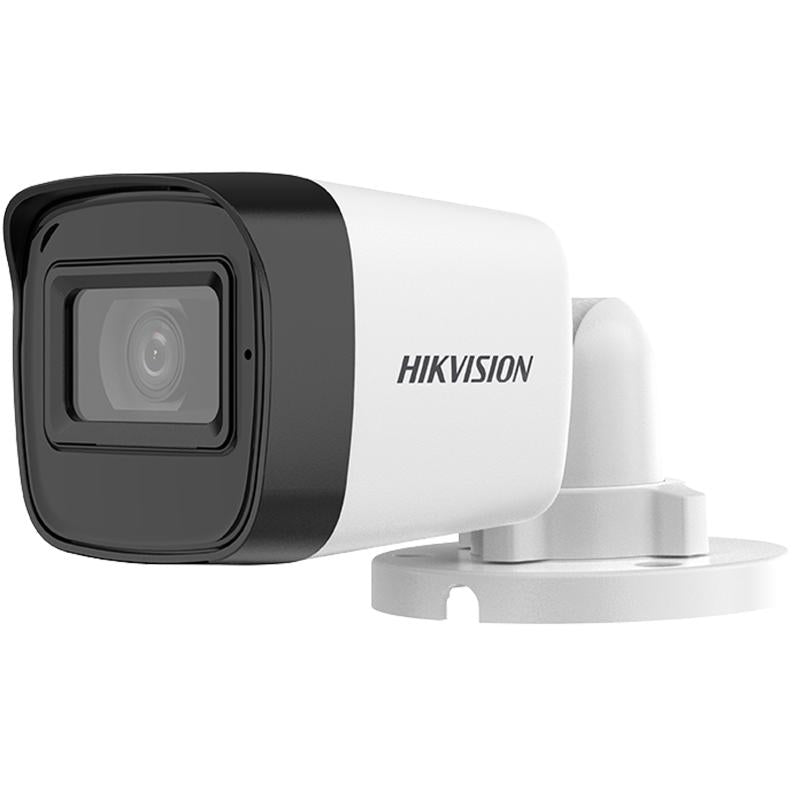 Cámara de Seguridad Hikvision - Bala TURBOHD 2 Megapixel - Gran Angular 106° - Lente 2.8 mm - Audio por coaxitron - DS-2